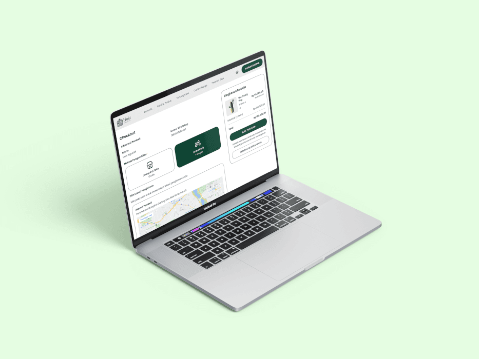 Layanan pemesanan yang mudah melalui website